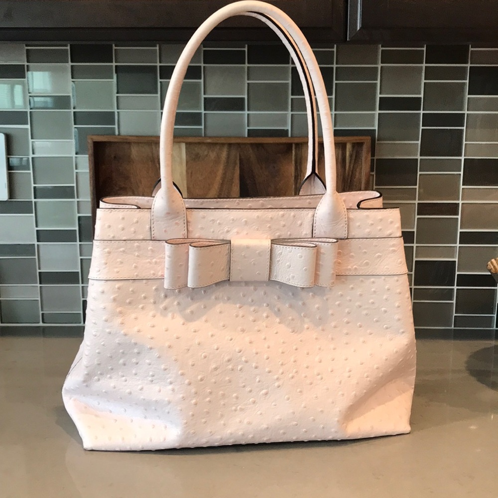 Kate Spade light pink ostrich purse